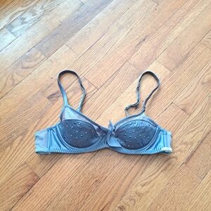 Aerie Silver Pretty Luxuries Bra Sz 34A
